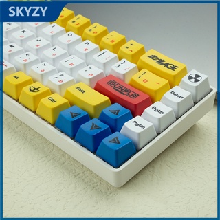 123 คีย์ Gundam keycap OEM Profile อะนิเมะ PBT DYE-SUB คีย์บอร์ดแบบกลไก Keycap