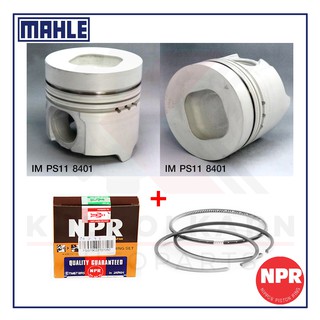 MAHLE ลูกสูบ+แหวน NPR สำหรับ ISUZU F240F, RK240, FX240 รุ่นเครื่อง 6SD1