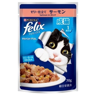(ยกโหล12ซอง) อาหารแมวเปียกเฟลิกซ์ Felix 70-85กรัม