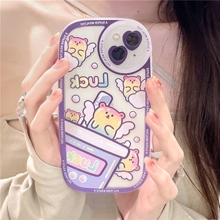 [ส่งจากไทย🇹🇭]  เคสโทรศัพท์มือถือ TPU เคสไอโฟน Iphone Case 🧸💜 7 Plus-14 ProMax