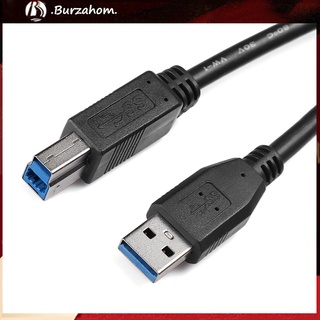 Bur_doonjiey สายเคเบิลเชื่อมต่อ USB 3.0 Type A เป็น B ความเร็วสูง สําหรับเครื่องพิมพ์สแกนเนอร์