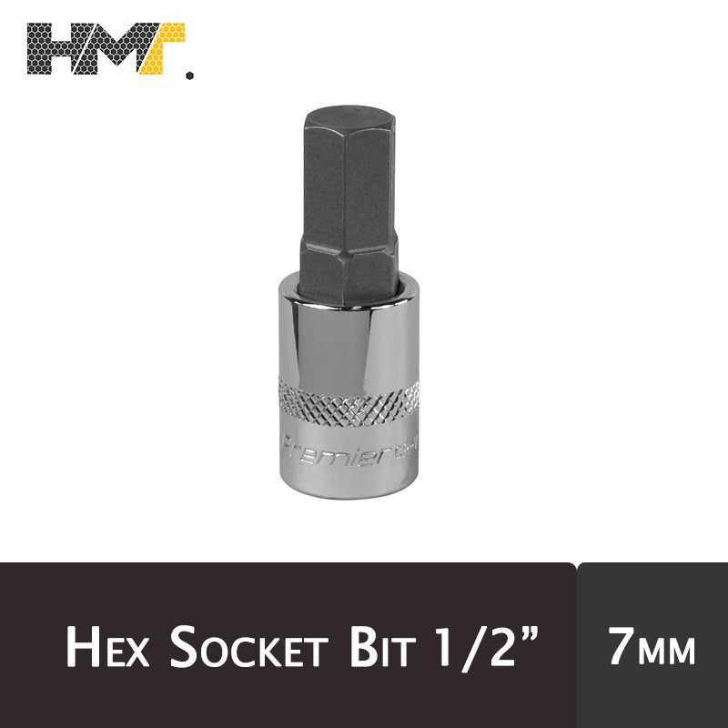 Hex Bit ประแจกระบอก 1/2" 7mm / Hex Socket Bit 1/2" 7mm (TAIWAN)