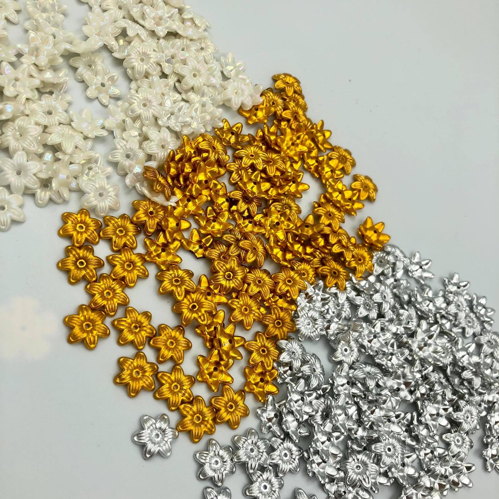 พิกุลตกแต่ง (30 กรัม) พิกุลสีเงิน พิกุลสีทอง พิกุลสีมุก แยกสี DIY ของตกแต่งงานฝีมือ ตกแต่งเหรียญโปรยทาน - รูปที่ 2