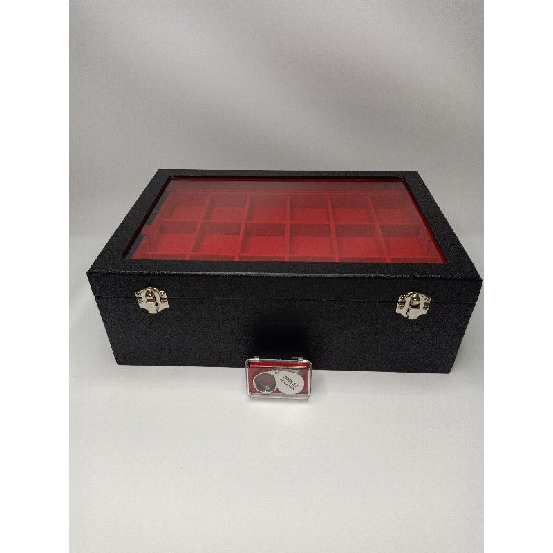 กล่องใส่พระ3ชั้น54องค์(ดำในแดง.ฝากระจก.ใส)#โปรฯแถมฟรีๆกล้องส่องพระ.มูลค่า199฿ทันที - รูปที่ 5