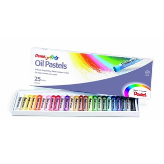 (KTS)สีชอล์ก Oil Pastels Pentel 25 สี