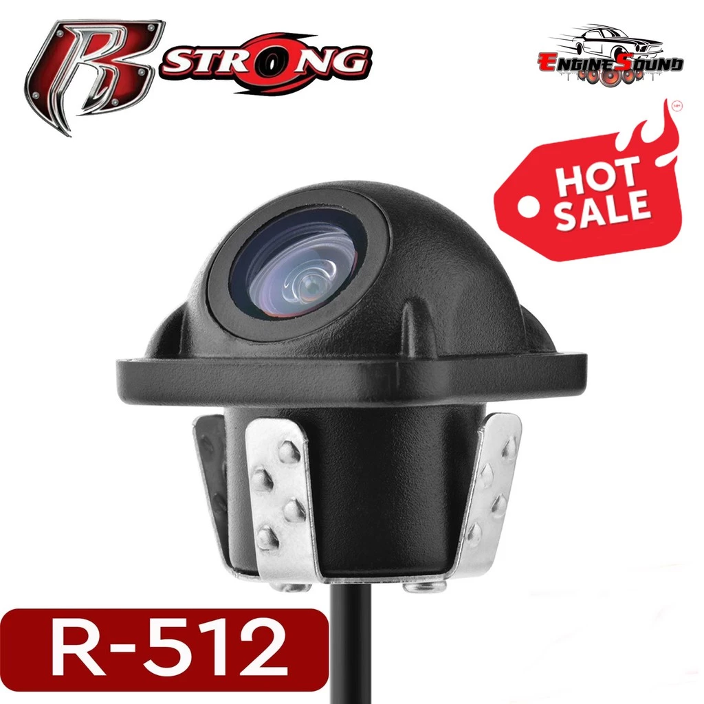 กล้องมองหลัง กล้องถอยหลังติดรถยนต์แบบเจาะ  R-STRONG Rear Camera รุ่น R-512 ติดกับวิทยุ จอ2ดิน จอแอนดรอยตรงรุ่น thumbnail 5