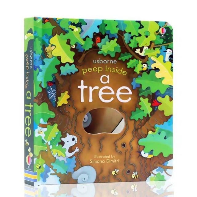 หนังสือเด็ก Usborne Peep Inside A Tree (Board books) หนังสือผ้า  หนังสือนิทาน