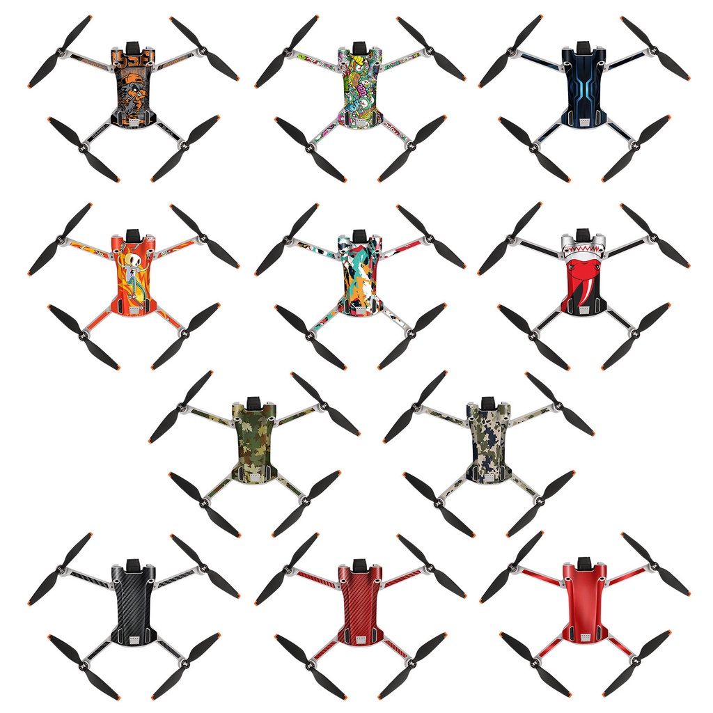 Sunnylife DJI Mini 3 PRO สติกเกอร ์ รูปแบบประณีตเหมาะสําหรับ DJI RC รีโมทคอนโทรลฟิล ์ มป ้ องกัน Body Machine Arm Film