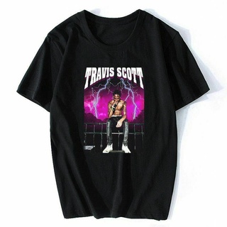 tshirtเสื้อยืดคอกลมฤดูร้อนWanyg เสื้อยืดแขนสั้น พิมพ์ลาย Travis Scott Sicko Mode เหมาะกับของขวัญวันเกิด สไตล์คลาสสิก สํา