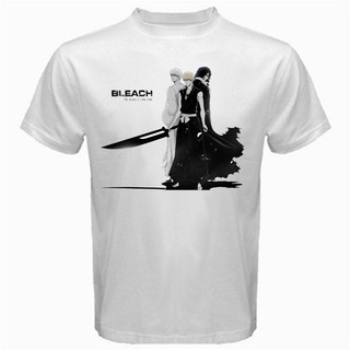 เสื้อยืดผ้าฝ้ายพรีเมี่ยม เสื้อยืดผู้ชาย Bleach Grim Reaper เสื้อยืดผู้ชาย แขนสั้น อะนิเมะ Virtual Black Ride 100%เสื้อยื