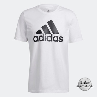 adidas เสื้อยืด Essentials Big Logo ผู้ชาย สีขาว GK9121