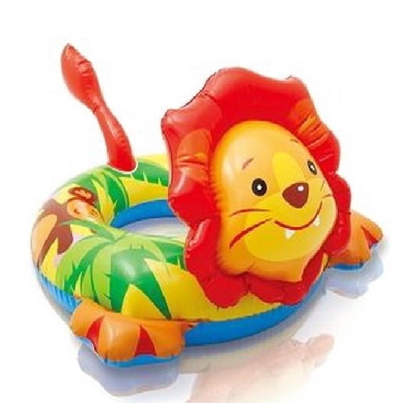 INTEX DELUXE CHILDRENS SWIMMING TIRE CROCODILE RING และ LION RING CHILDRENS BUOY SWIMMING POOL BUOY