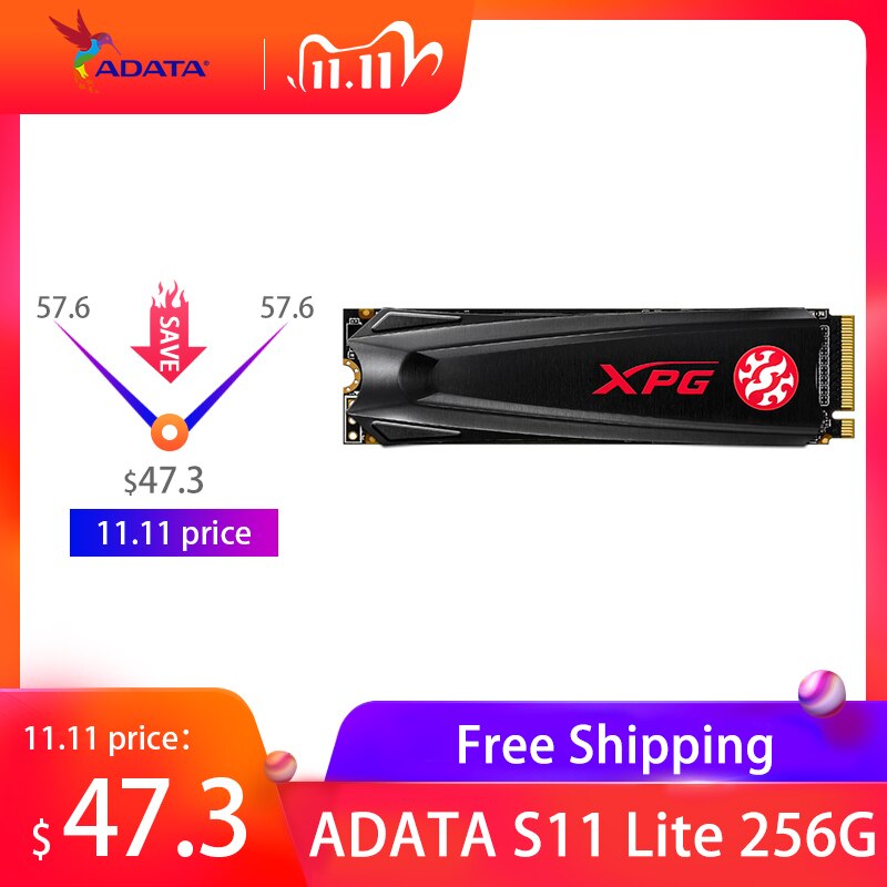 ADATA XPG GAMMIX S11 Lite PCIe Gen3x4 M.2 2280 ssd 256 512 1TB For ...
