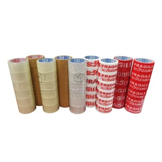 [ยกลัง 45หลา] TR Tape เทปใส,สีน้ำตาล,เทประวังแตก,เทปใสพิเศษ 2นิ้ว ยาว 45หลาเต็ม