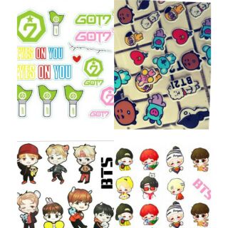 สติ๊กเกอร์Got7 /Blackpink /BTS/Twice/Exo/Wannaone