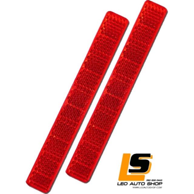 LEOMAX ทับทิมสะท้อนแสงทรงสี่เหลี่ยม ฐาน ABS รุ่น SR-5607 พร้อมกาวอย่างดี