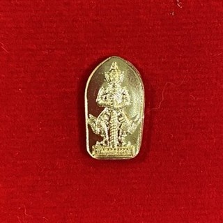 ปรกใบมะขาม ท้าวเวสสุวรรณโณ วัดจุฬามณี เนื้อทองแดง ปี 2560
