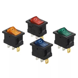 Switch Rocker KCD1 3ขา มีไฟ สีแดง เขียว เหลือง ดำ