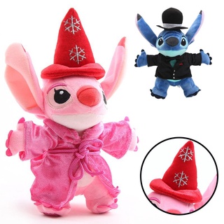 Disney &amp; Angie Stitch Scrump หมอนตุ๊กตานุ่ม ของเล่นสําหรับสัตว์เลี้ยง สุนัข