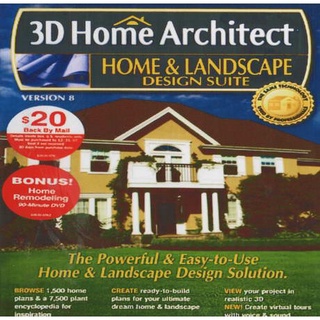 แผ่นโปรแกรมคอมพิวเตอร์ PC 3D Home Architect Home &amp; Landscape Design Suite ( 1 CD )