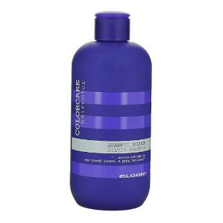 Elgon silver shampoo 300ml  for Anti yellow made in italy แชมพูเม็ดสีม่วง ช่วยฆ่าไรเหลืองส้ม เหมะสำหรับผมสีเทา สีหม่น