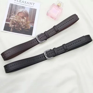 พร้อมส่ง!! เข็มขัดสไตล์เรียบง่าย สไตล์เกาหลี แฟชั่นสำหรับผู้หญิงและผู้ชาย เข็มขัดหนังPU（ P15 ）