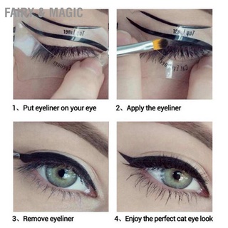 คลังสินค้าใส 2pcs Eyeliner Stencil Helper Template Eye Makeup for Beginners