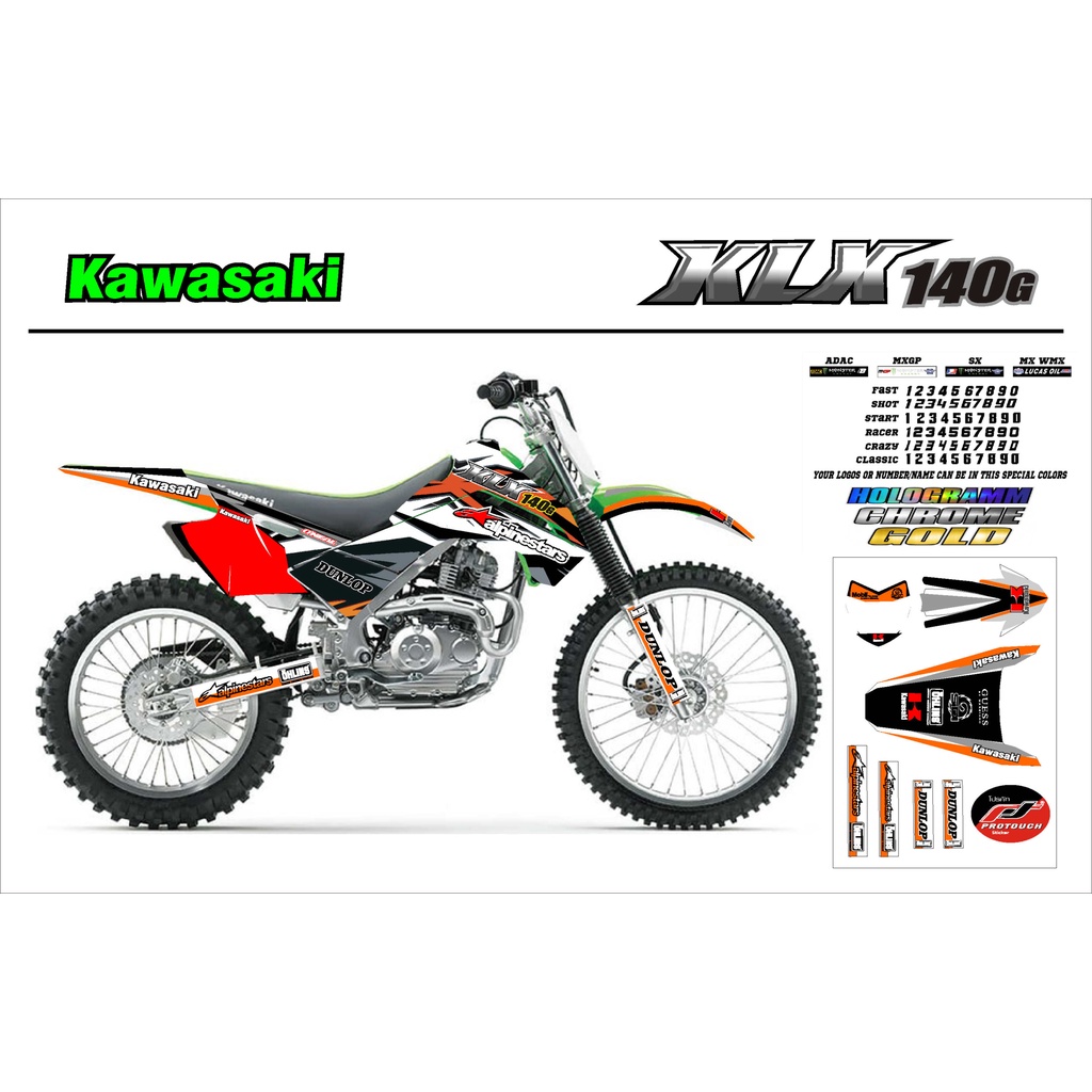 klx140g สติ๊กเกอร์  1100