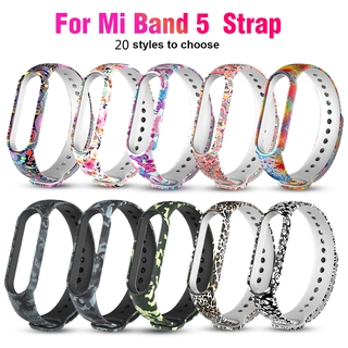 สายรัดข้อมือซิลิโคน Tpu สําหรับ for Xiaomi Mi Band 5 Band 5 Nfc Belt