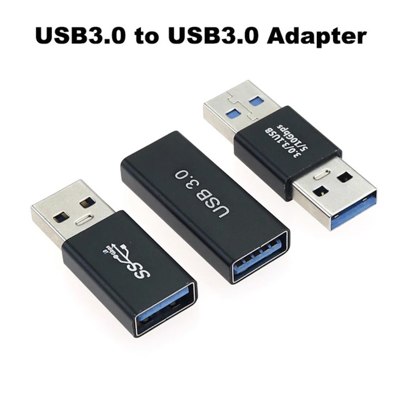 USB 3.0 ปลั๊กอะแดปเตอร์หญิง Gold-Plated Super Speed USB 3.0 Extender เชื่อมต่อ X6HB M/M , M/F , F/F Adapter