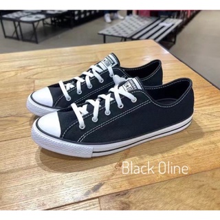 Converse All Star Dainty Ox Black รองเท้าผ้าใบพื้นบาง ผู้หญิง