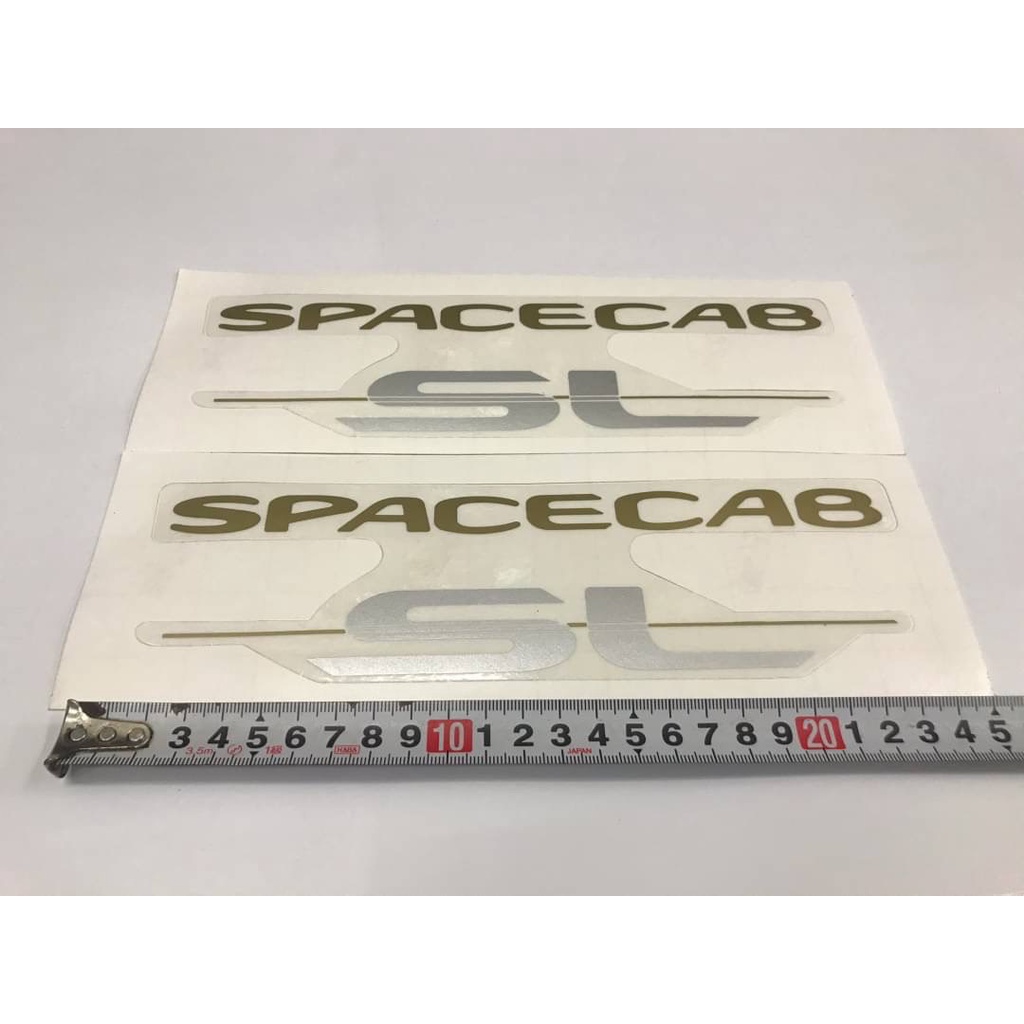 สติ๊กเกอร์ดั้งเดิมงานสกรีน SPACECAB SL สำหรับติดแค๊ป ISUZU TFR ปี96