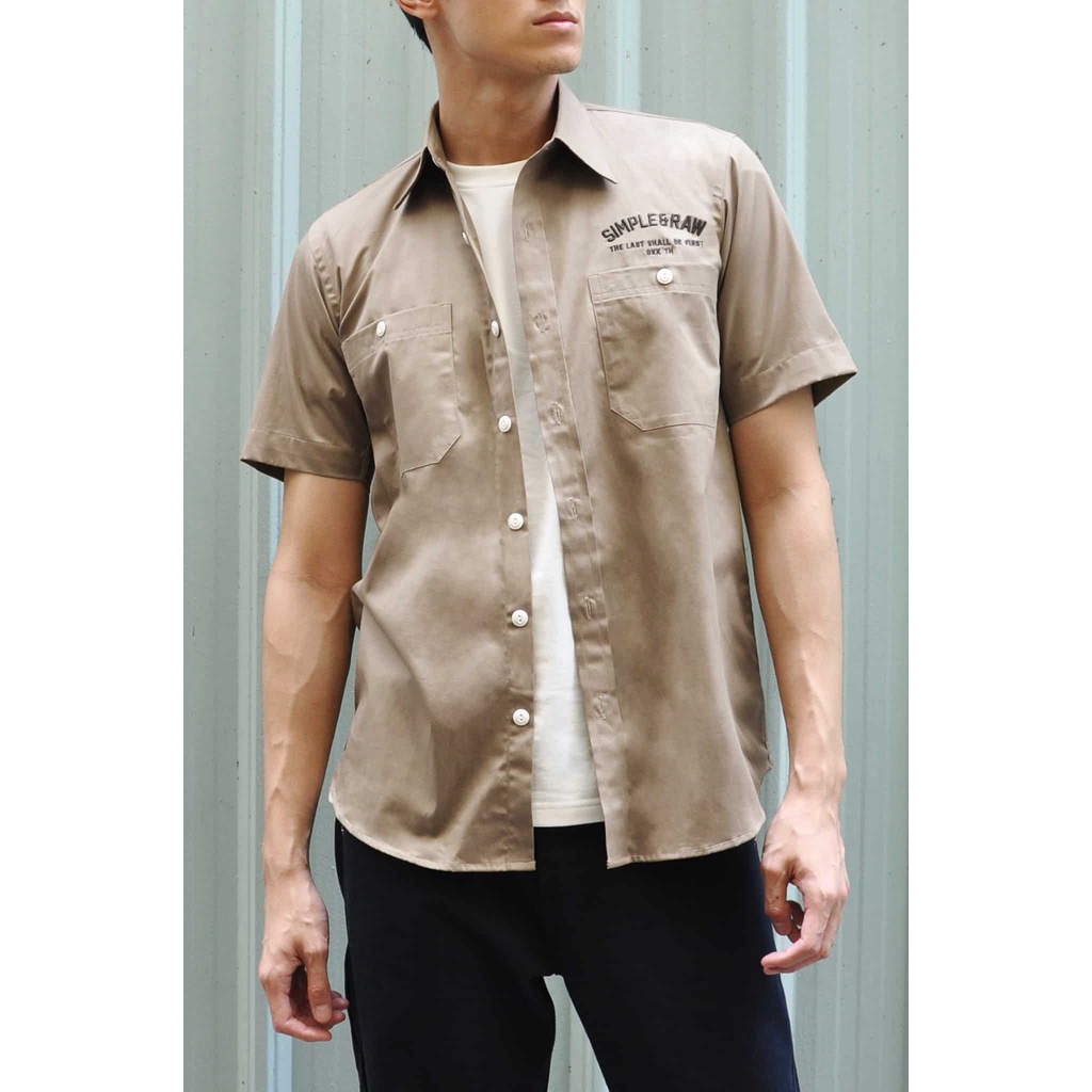 Simple&Raw - SL709 UnionShirts (Khaki)