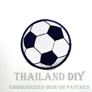 ⚽ ตัวรีดติดเสื้อ งานปัก ลายการ์ตูน ลูกบอล กีฬา ฟุตบอล Football Soccer Ball Cartoon Patch WOP DIY ตัวรีด อารม์ติดเสื้อ