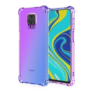 เคส Redmi Note 9 9s 7 8 Pro Xiaomi Mi 9 9 T Pro A3 Lite ไล่โทนสีกันกระแทก Soft TPU