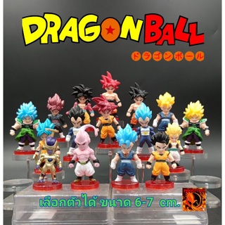 โมเดล ดราก้อนบอล ( Dragon ball ) ชุดรวมซุปเปอร์ไซย่า มี 16 แบบ ซื้อแยกตัวได้ ขนาด 5-8 cm.งาน WCF China Version วัสดุ PVC