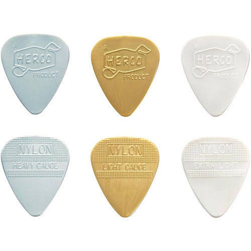 ปิ๊กกีต้าร์ Dunlop Herco Vintage 66 Nylon Picks
