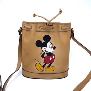 GUCCI Mickey small bucket bag ของแท้ 100% [ส่งฟรี]