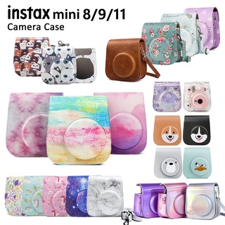 แหล่งขายและราคา【For Mini 11/9/8/8+】Camera PU Leather Bag Case Cover with strap For Fujifilm Instax Mini 8/9/11 Cameraอาจถูกใจคุณ