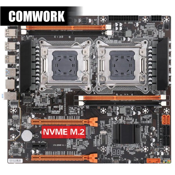 เมนบอร์ด KLLISRE X79 SERVER E-ATX LGA 2011 DUAL CPU MAINBOARD MOTHERBOARD XEON WORKSTATION SERVER CO