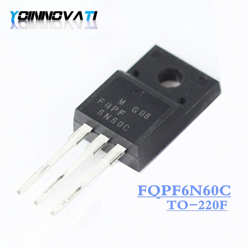 10PCS FQPF6N60C TO-220 6N60C 6N60 TO220 FQPF6N60 ใหม่
