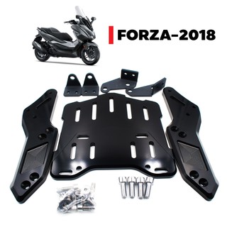 แร็คท้ายหลังพร้อมอุปกรณ์ (มีเนียมอย่างหนา) งาน CNC สำหรับ FORZA-2018 (รหัส 99) สีดำ