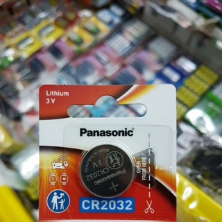 (1ก้อน)ถ่าน Panasonic CR2032 3V สีแดง จำนวน 1ก้อน ของแท้บริษัท