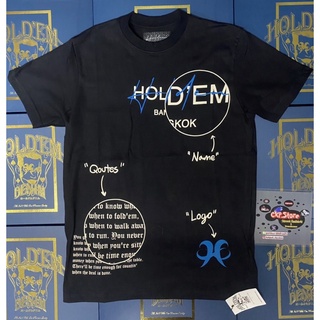 ✅ของแท้100%✅ Hold’em denim “quotes” TEE