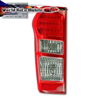 ไฟท้าย + Led ซ้าย แท้ สี Red D-Max Isuzu 2, 4 ประตู ปี2012 - 2014