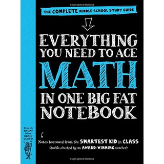 หนังสือภาษาอังกฤษ EVERYTHING YOU NEED TO ACE MATH IN ONE BIG FAT NOTEBOOK มือหนึ่ง