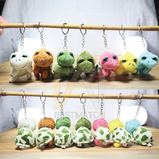 Bestmatch *มีสินค้าพร้อมส่ง* พวงกุญแจเต่าแซมมี่ พวงกุญแจตุ๊กตา พวงกุญแจน่ารัก พวงกุญแจน้องเต่า พวงกุญแจแซมมี่ 2.5 นิ้ว