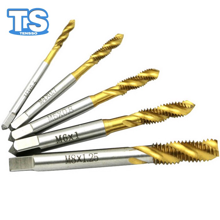TENSSO (ส่งจากไทย) ดอกต๊าปเกลียว HSS  ขนาด M2.0 - M18.0 มม. สามารถใช้กับงานหนัก เหล็ก สแตนเลส อลูมิเนียม พลาสติก