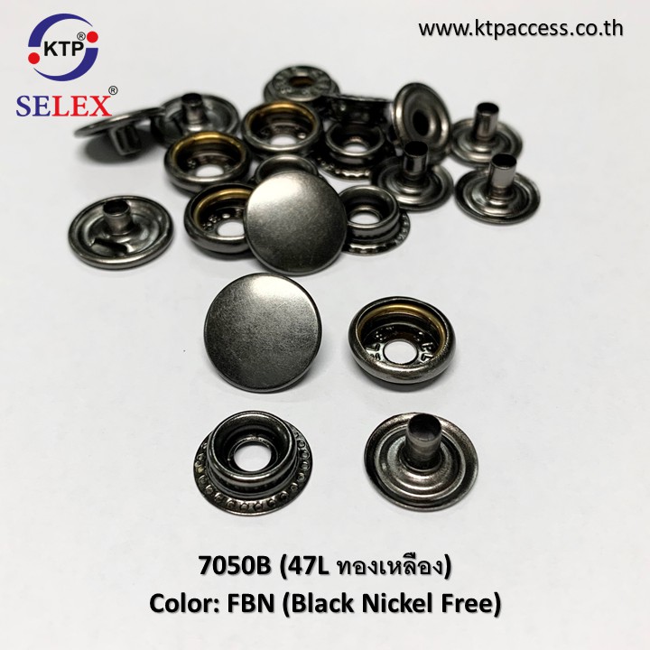 เหลือ 100.- โค้ด SEPINC30 กระดุมแป๊ก กระดุมสแน๊ป 47L (ขนาดหัว 15 มม) ผลิตจากทองเหลือง ไม่ขึ้นสนิม (จำนวน 50 ชุด) - รูปที่ 2
