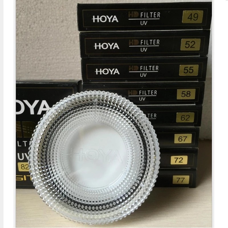 HOYA HD MC-UV 49 มม.52 มม.55 มม.58 มม.62 มม.67 มม.72 มม.77 มม.82 มม.แก้วแข็ง 8 ชั้น Multi-Coated Digital UV (Ultra Violet) กรอง